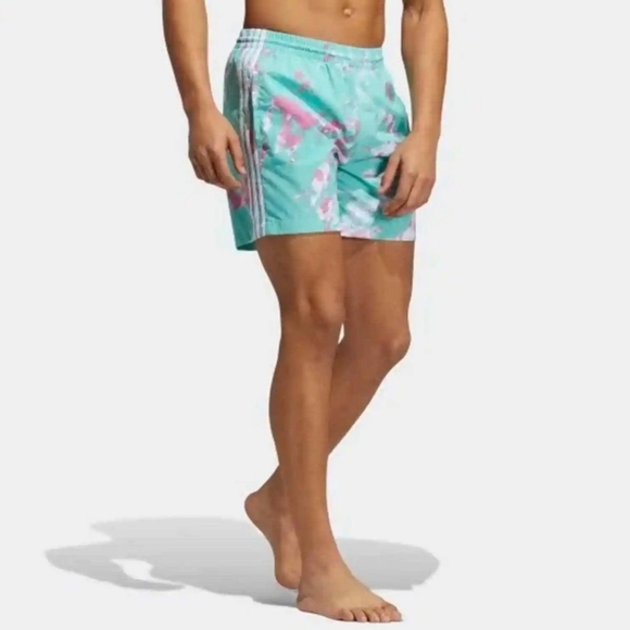 Adidas NWT All Day I Dream Tie Dye Swim Trunks Sz: XL